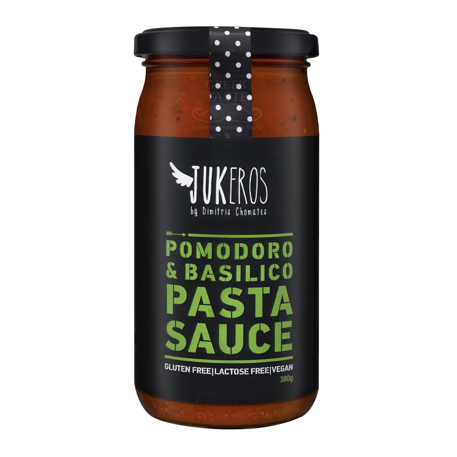 Pomodoro Tomato Sauce for Pasta with basil and garlic - Jukeros - 380gr