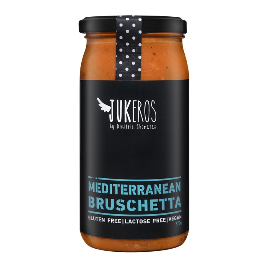 Bruschetta Mediterranean - Άλειμμα με ντομάτα και λαχανικά - Jukeros - 370gr