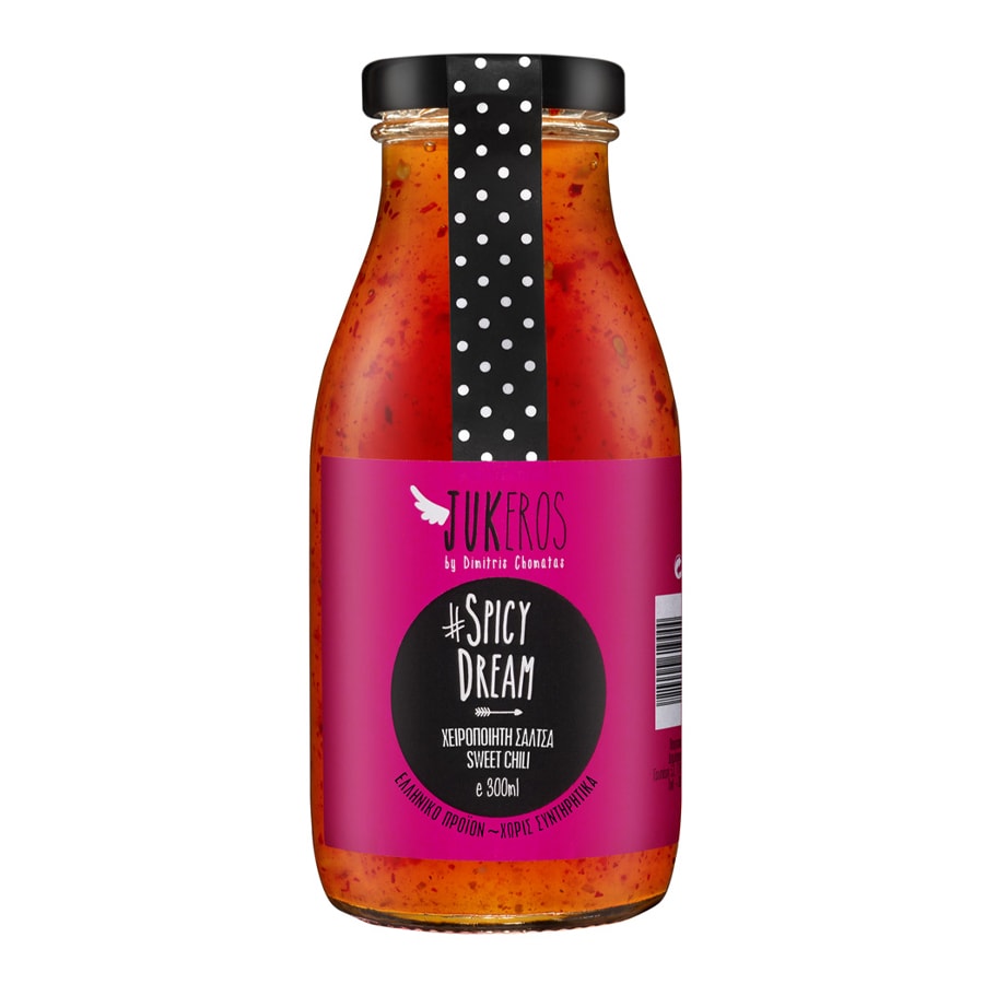 Intense Sweet Chili Sauce with Red Chili, Ginger, spices and wine Vinegar - Jukeros - 300ml