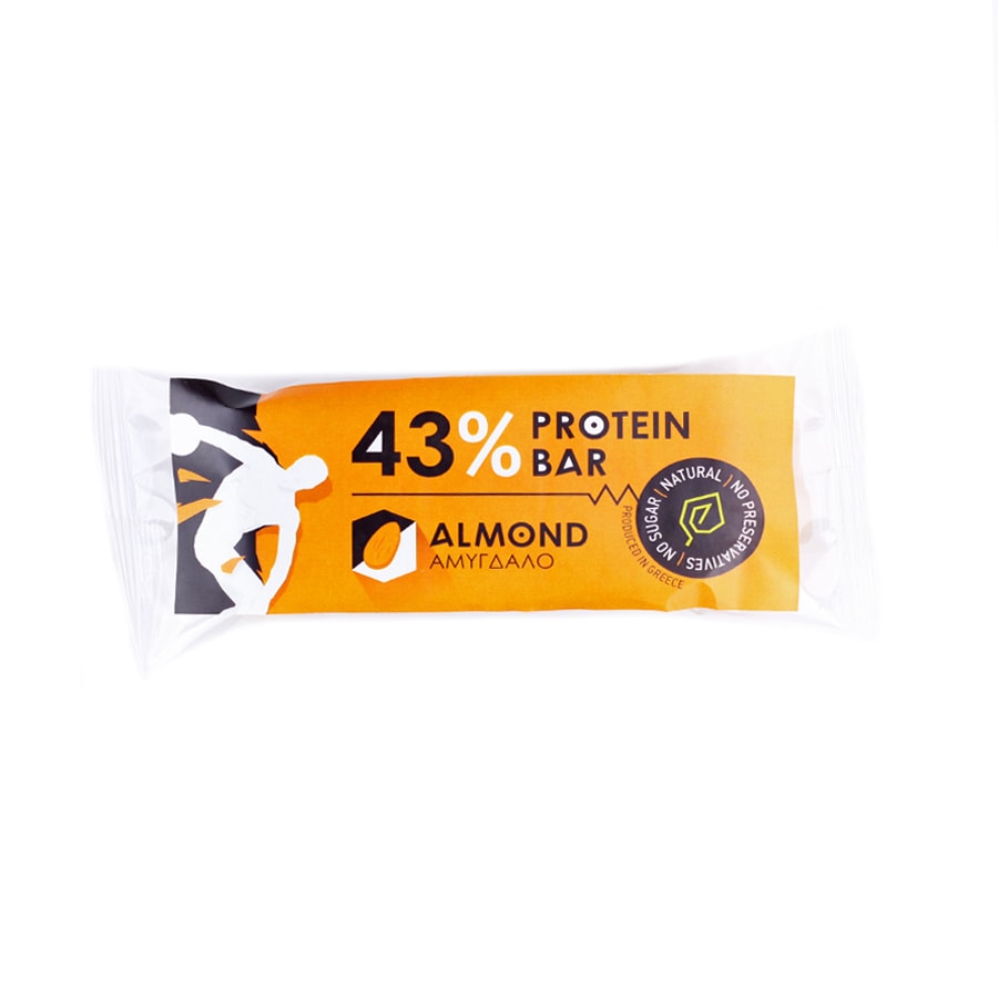 Almond & Honey Protein Bar 43% - Apo Karydias - 60gr