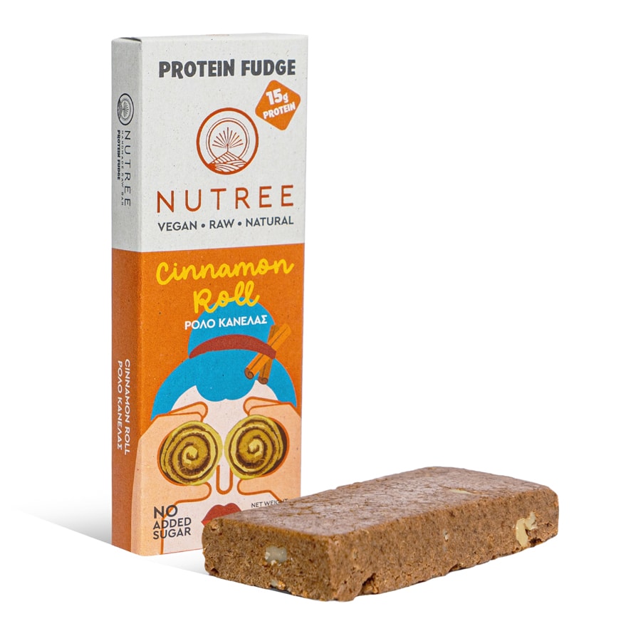 Χειροποίητο Γλύκισμα Πρωτεΐνης Cinnamon Roll - Nutree - 60gr