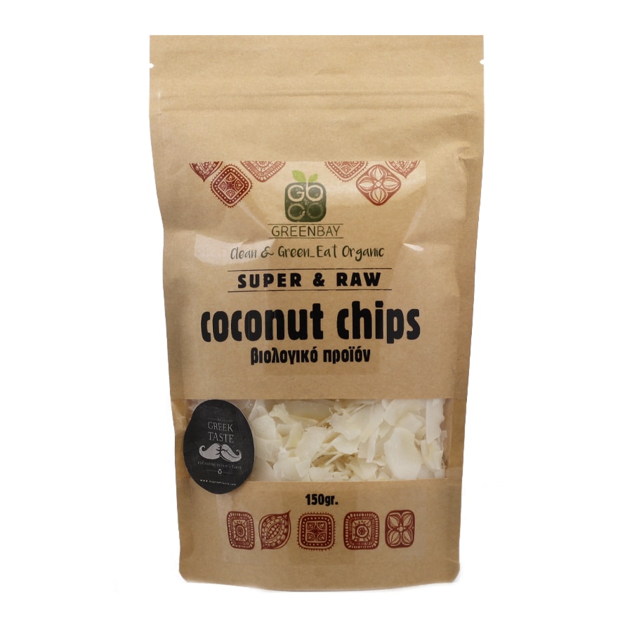 Organic Raw Coconut Chips - GreenBay - 125gr