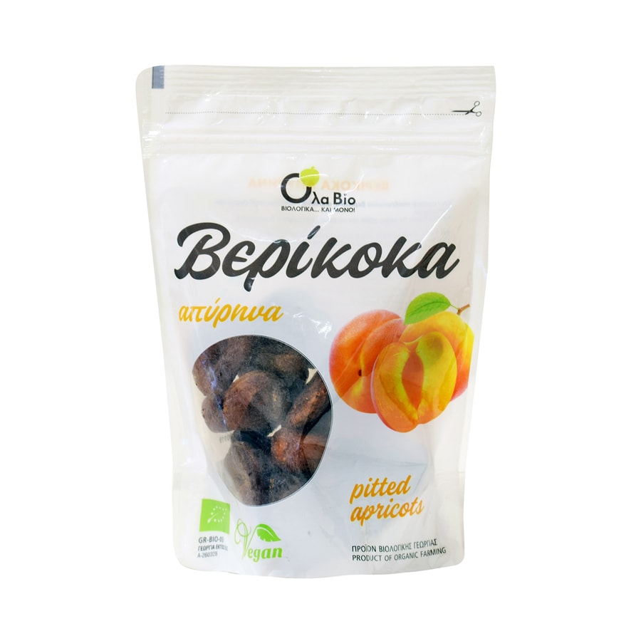 Organic Pitted Apricots - Ola Bio - 200gr