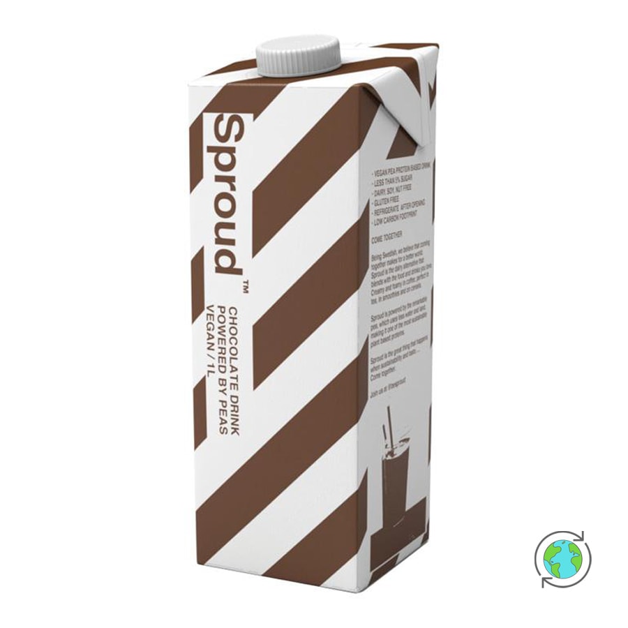 Organic Plant-Based Pea Milk Chocolate - Sproud - 1lt