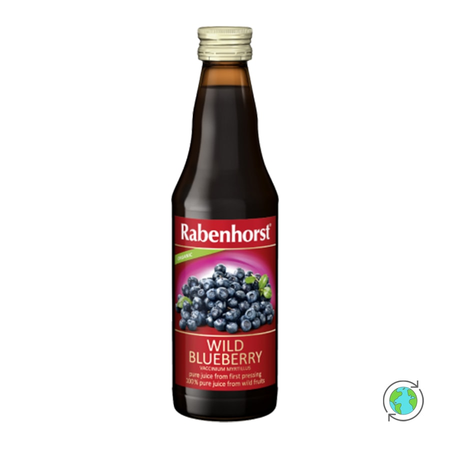 Organic 100% Wild Blueberry Juice - Rabenhorst - 330ml