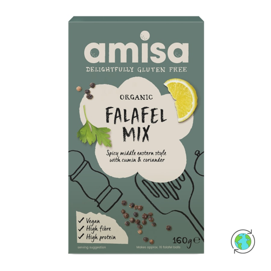 Organic Gluten Free Falafel Mix - Amisa - 160gr