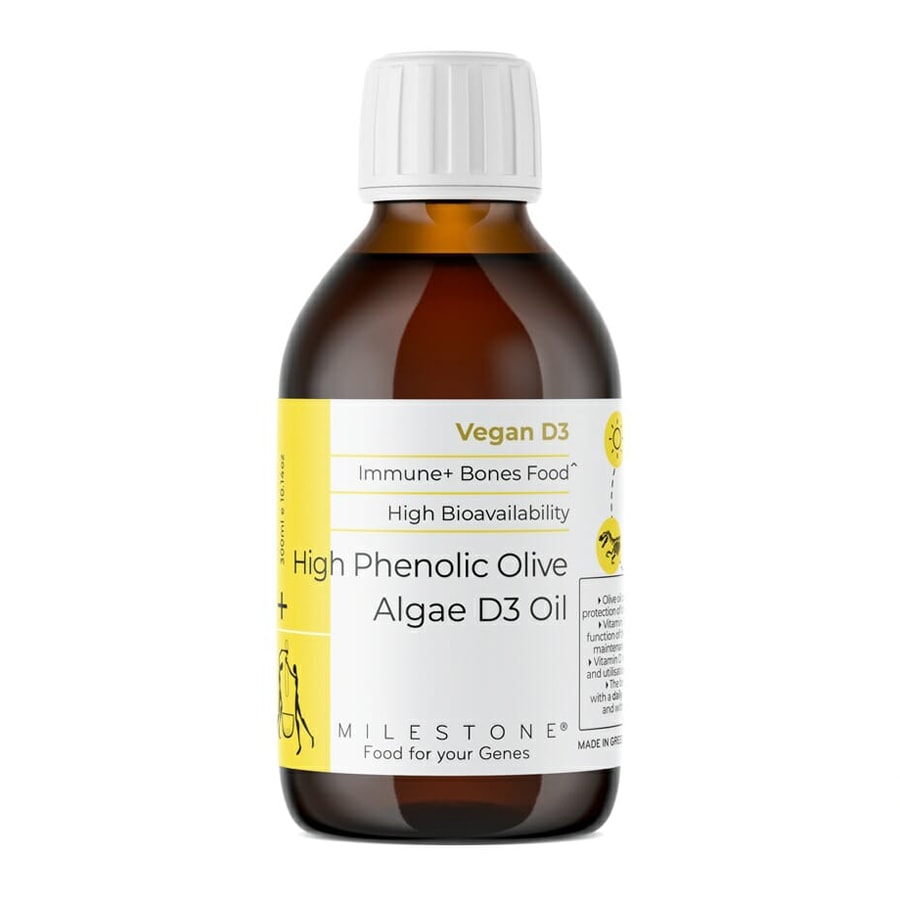 High Phenolic Olive Oil Vegan D3 - Milestone - 300ml