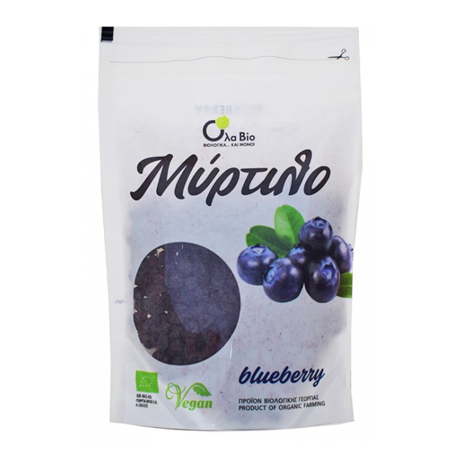 Organic Dried Blueberry No Sugar Added - Ola Bio - 100gr