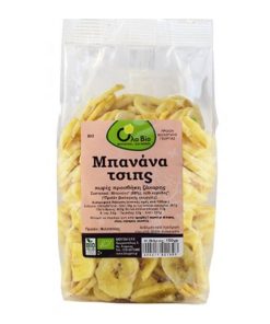 Organic Dried Banana Chips No Sugar Added - Ola Bio - 150gr
