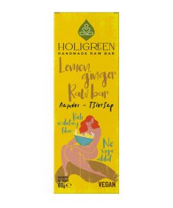 Handmade Lemon Ginger Raw Bar - Holigreen - 60gr
