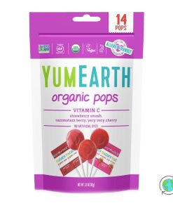 Organic Assorted Flavors Vitamin C Lollipops- YumEarth - 14pcs - 85gr