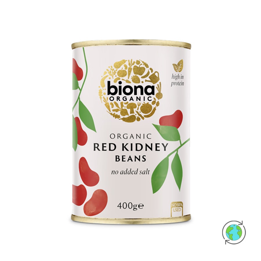 Βιολογικά Κόκκινα Φασόλια Kidney - Biona Organic - 400ml