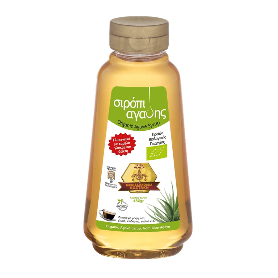 Organic 100% Agave Syrup - Golden Bee - 480ml