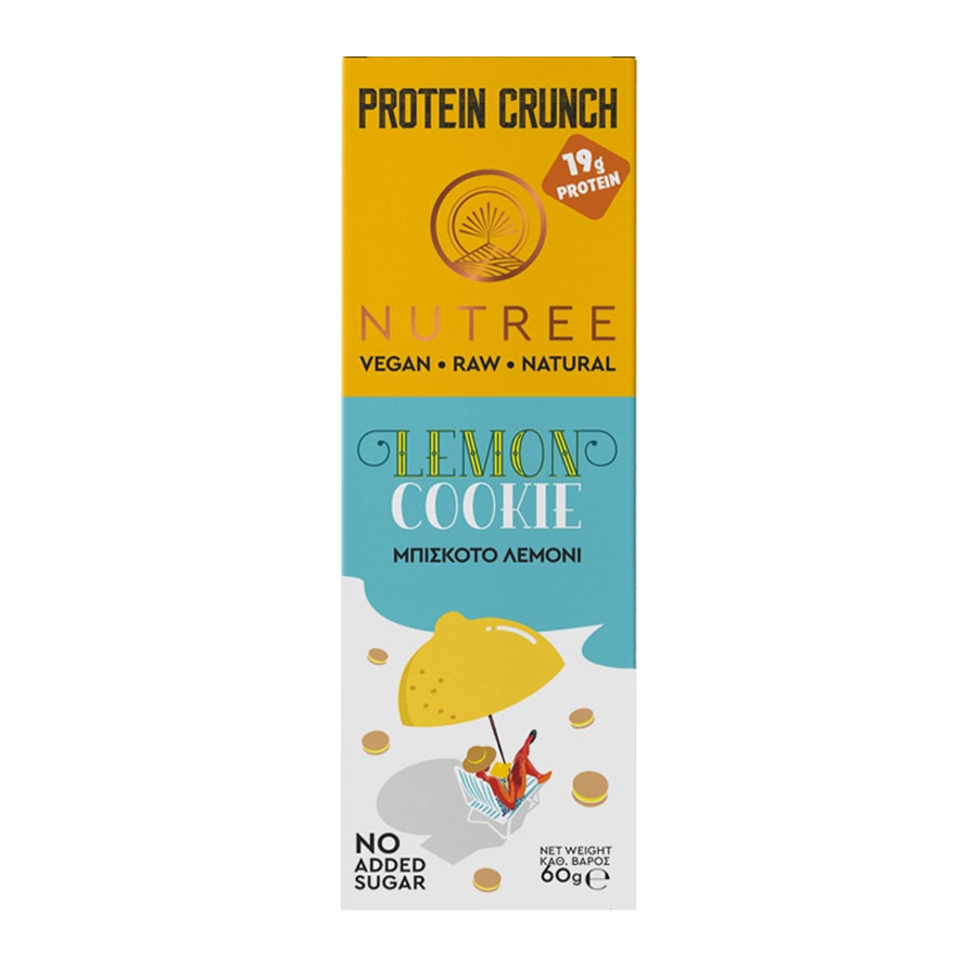 Handmade Raw Protein Crunchy Lemon Cookie - Nutree - 60gr