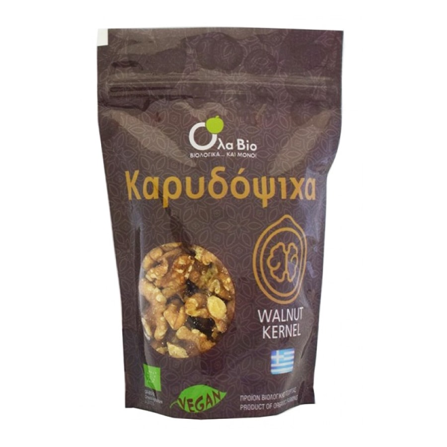 Organic Greek Walnut Kernel Nuts - Ola Bio - 100gr