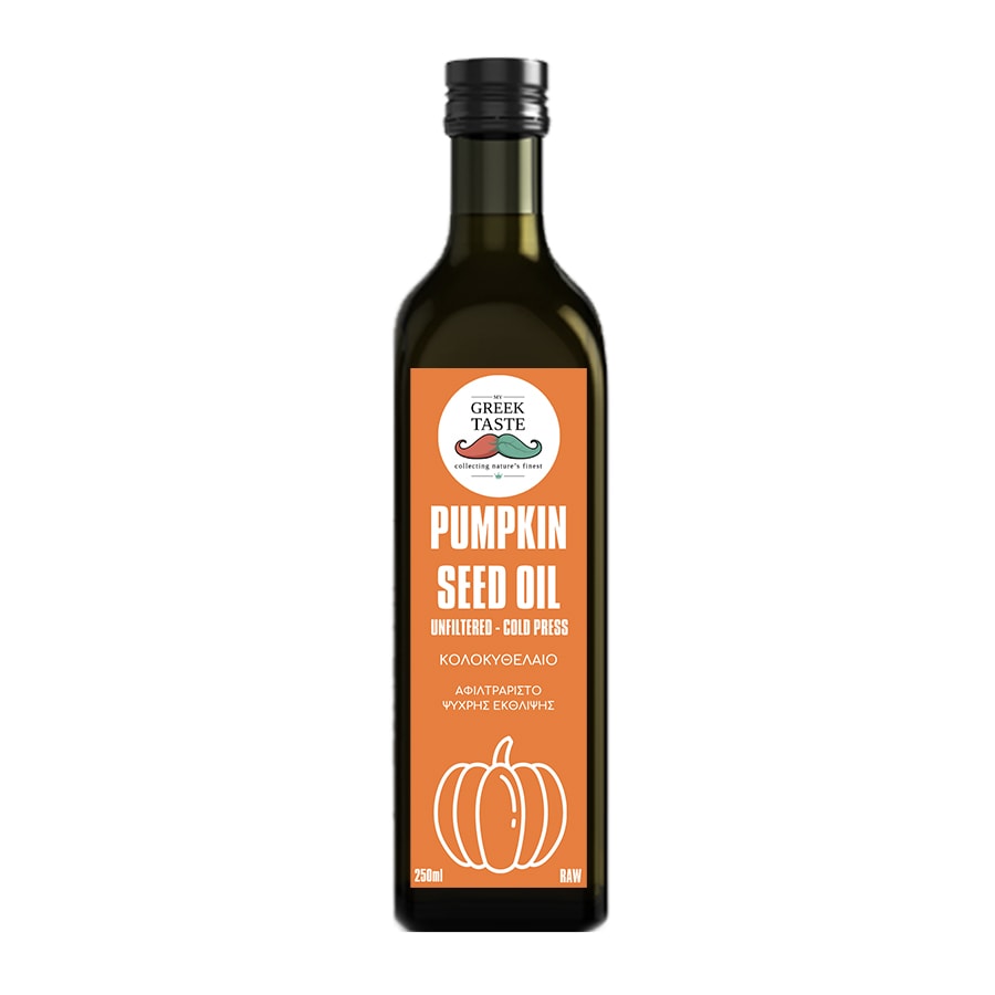 Pumpkin Seed Oil, Unfiltered, Cold Pressed - myGreekTaste - 250ml