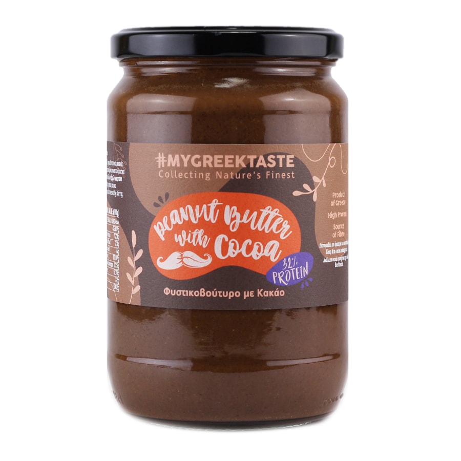 Soft Peanut Butter 32% Protein & Cocoa – myGreekTaste – 700gr