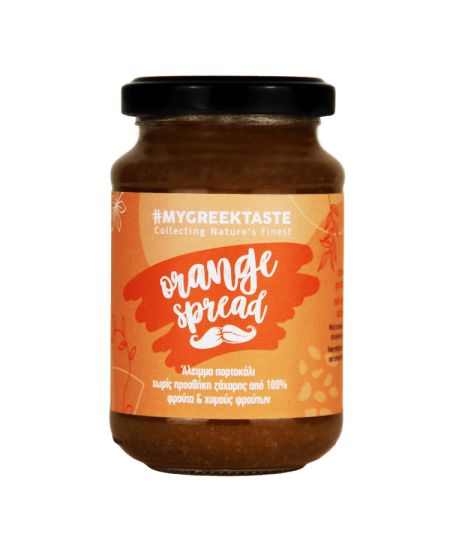 100% Fruit Handmade Orange Spread No Sugar - myGreekTaste - 240gr