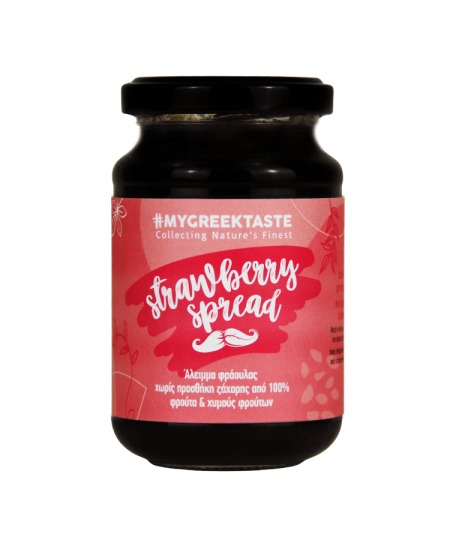 100% Handmade Strawberry Spread No Sugar - myGreekTaste - 240gr