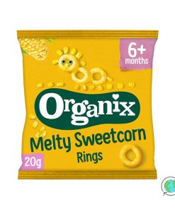 Βιολογικό Βρεφικό Snack από δαχτυλιδάκια Καλαμποκιού (6μ+) - Organix - 20gr