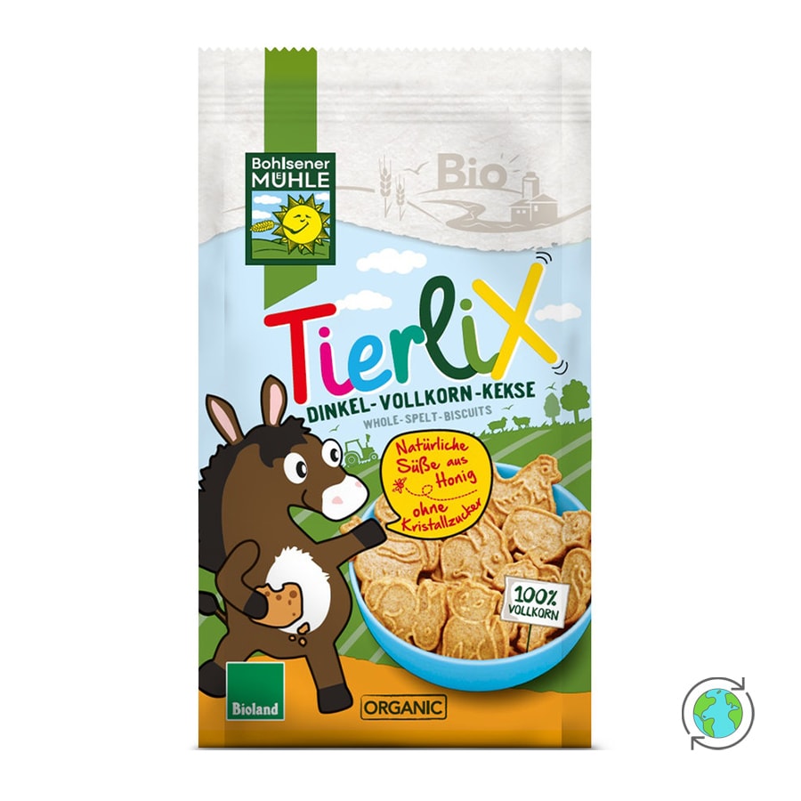Organic Tierlix Spelled Wholemeal Biscuits - Bohlsener - 125gr