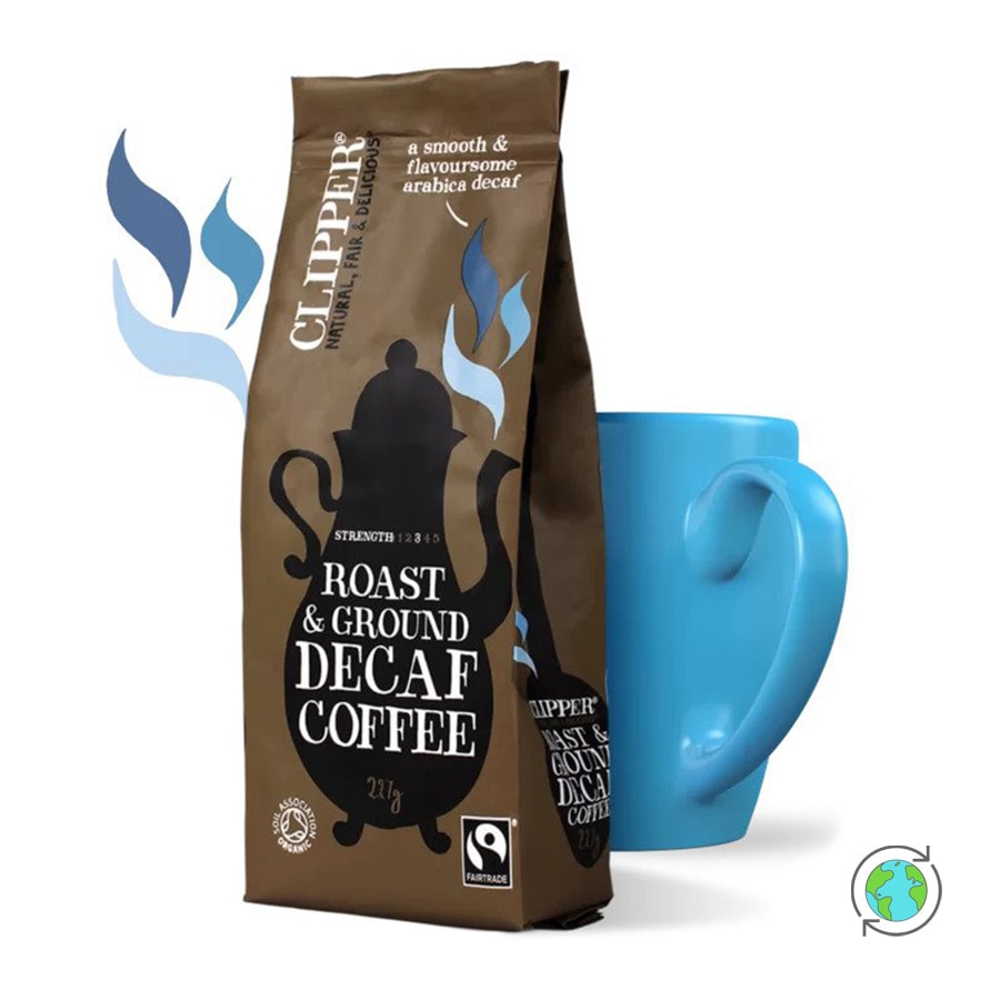 Organic Decaffeinated Roast & Ground Coffee - Clipper - 227gr
