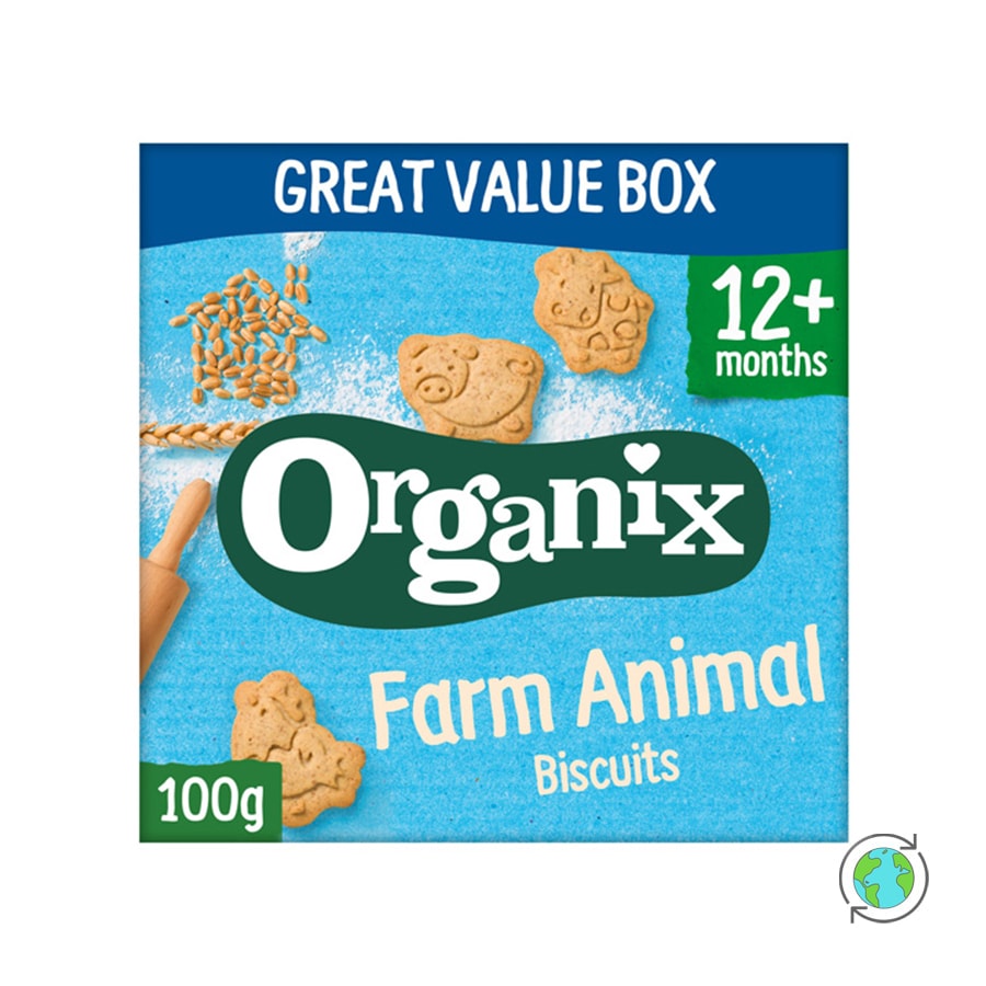 Organic Farm Animal Biscuits (12m+) - Organix - 100gr