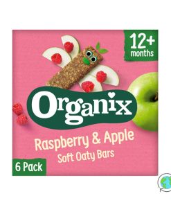 Organic Baby Raspberry & Apple Soft Oaty Bars (12m+) - Organix - 180gr