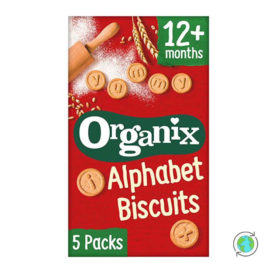Organic Αlphabet Biscuits (12m+) - Organix - 125gr