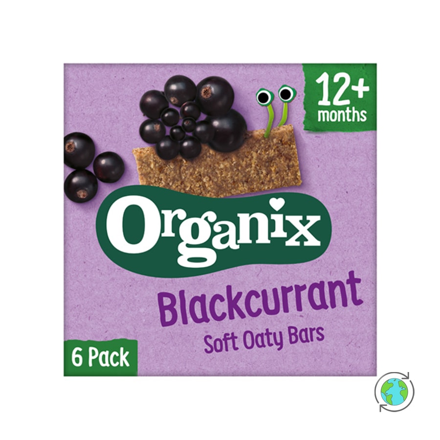 Organic Baby Blackcurrant Soft Oaty Bars (12m+) - Organix - 180gr