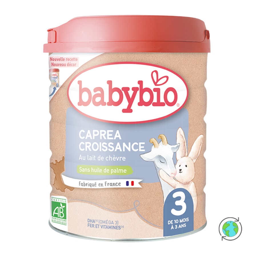 Organic Goat Milk Based Growing Up Formula Powder Caprea 3 (10m+) - Babybio - 800gr