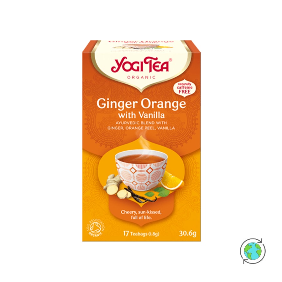 Organic Ginger Orange & Vanilla Tea Blend - Yogi Tea - (17x1.8g)