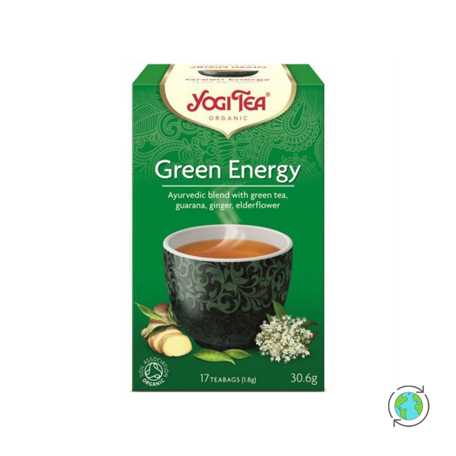 Βιολογικό Μείγμα Βοτάνων Green Energy - Yogi Tea - (17x1.8g)
