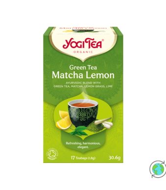 Βιολογικό Μείγμα Βοτάνων Green Tea Matcha Lemon - Yogi Tea - (17x1.8g)