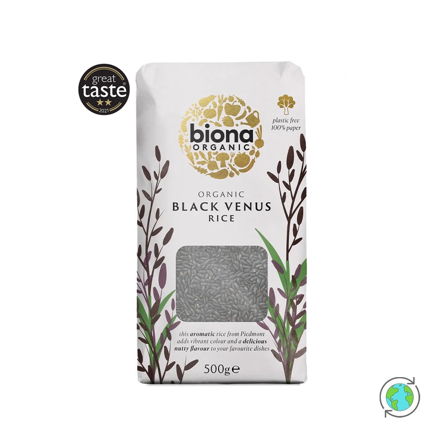 Βιολογικό Μαύρο Ρύζι Ολικής Black Venus - Biona Organic -500gr