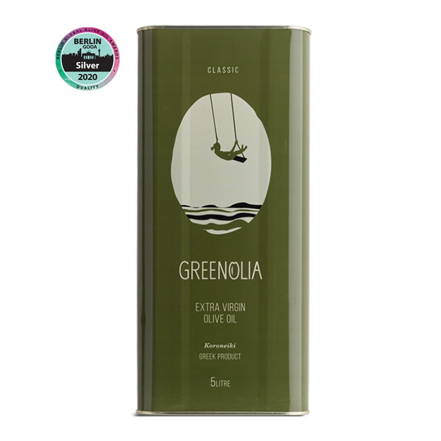 Greek Extra Virgin Oil Tin - Greenolia - 5L