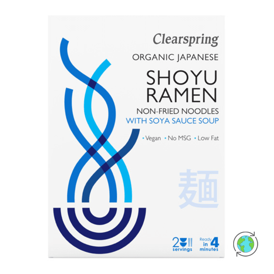 Βιολογικό Shoyu Ramen (Νούντλς + Σούπα Σάλτσας Σόγιας) - Clearspring - 210gr