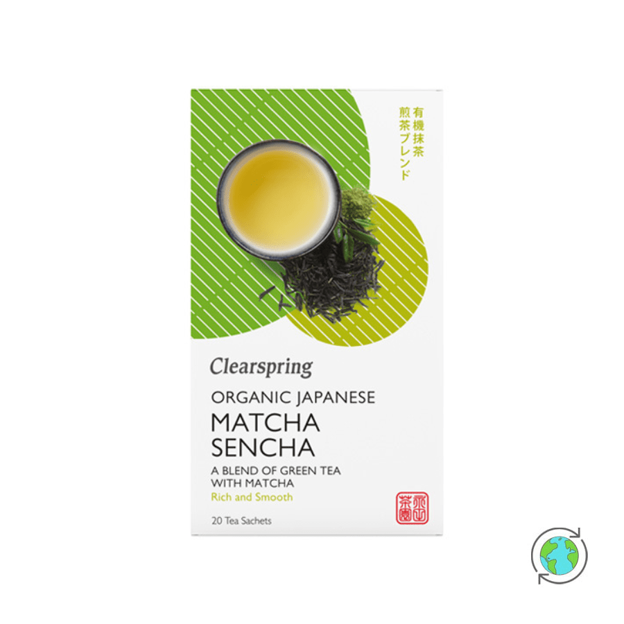 Organic Matcha Sencha Green Tea - Clearspring - (20 x 1.8g)
