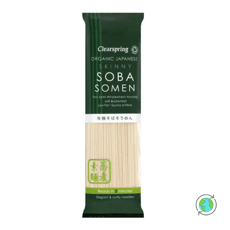 Βιολογικό Skinny Soba Somen Noodles με Φαγόπυρο - Clearspring - 200gr