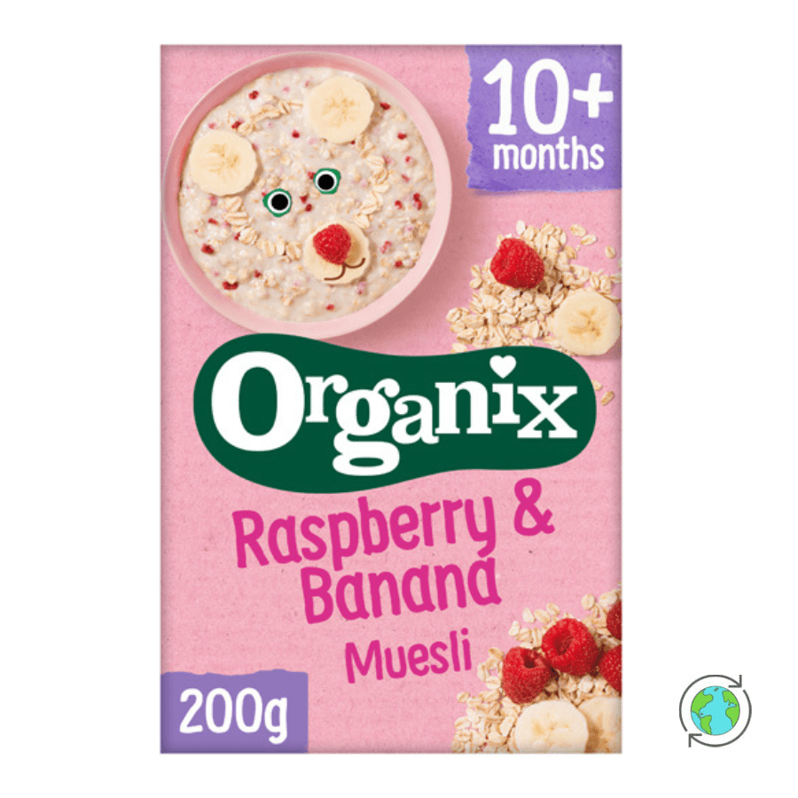 Organic Rasberry & Banana Muesli (10m+) - Organix - 200gr