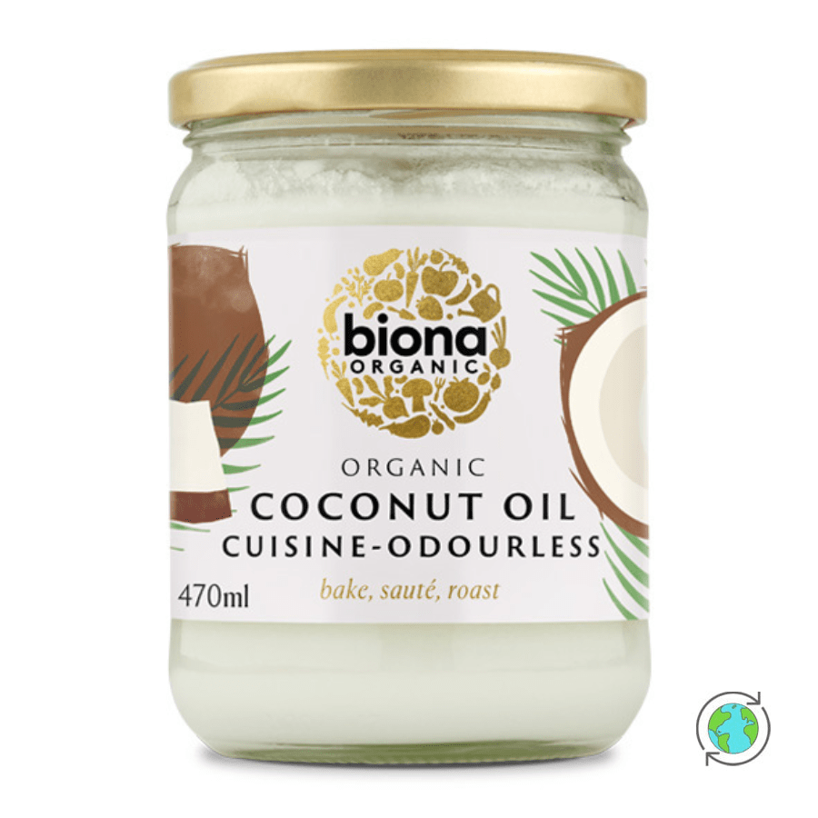 Organic Coconut Oil Cuisine Odourless - Biona Organic - 470gr