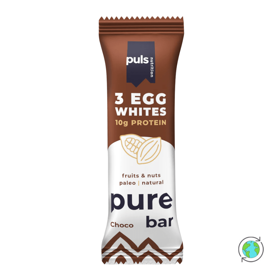 Μπάρα Πρωτεΐνης με Σοκολάτα & 3 ασπράδια Αυγού - Puls Nutrition - 50gr