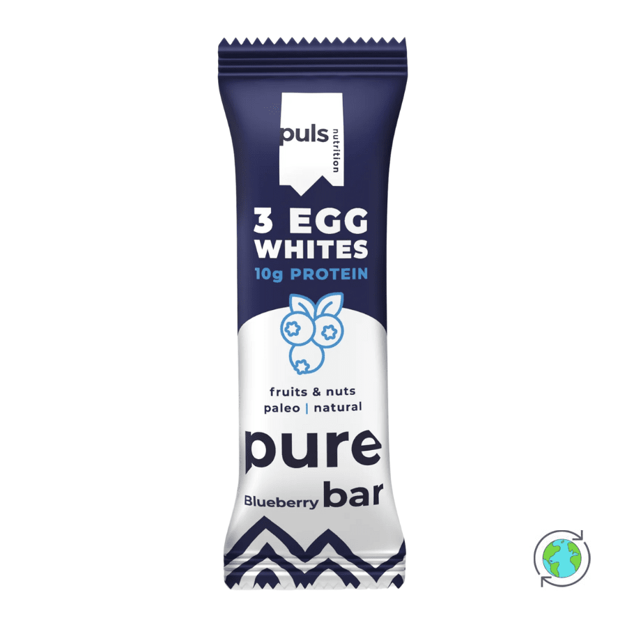 Μπάρα Πρωτεΐνης με Blueberry & 3 ασπράδια Αυγού - Puls Nutrition - 50gr