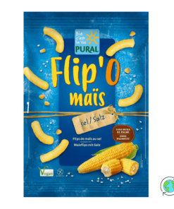 Organic Corn Puffs with Salt - Pural - 100gr