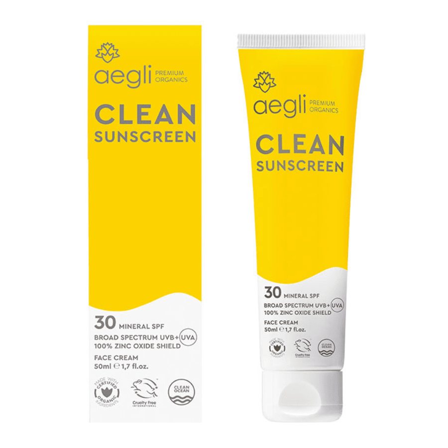 Clean Sunscreen Αντηλιακό Προσώπου - Aegli - 50ml