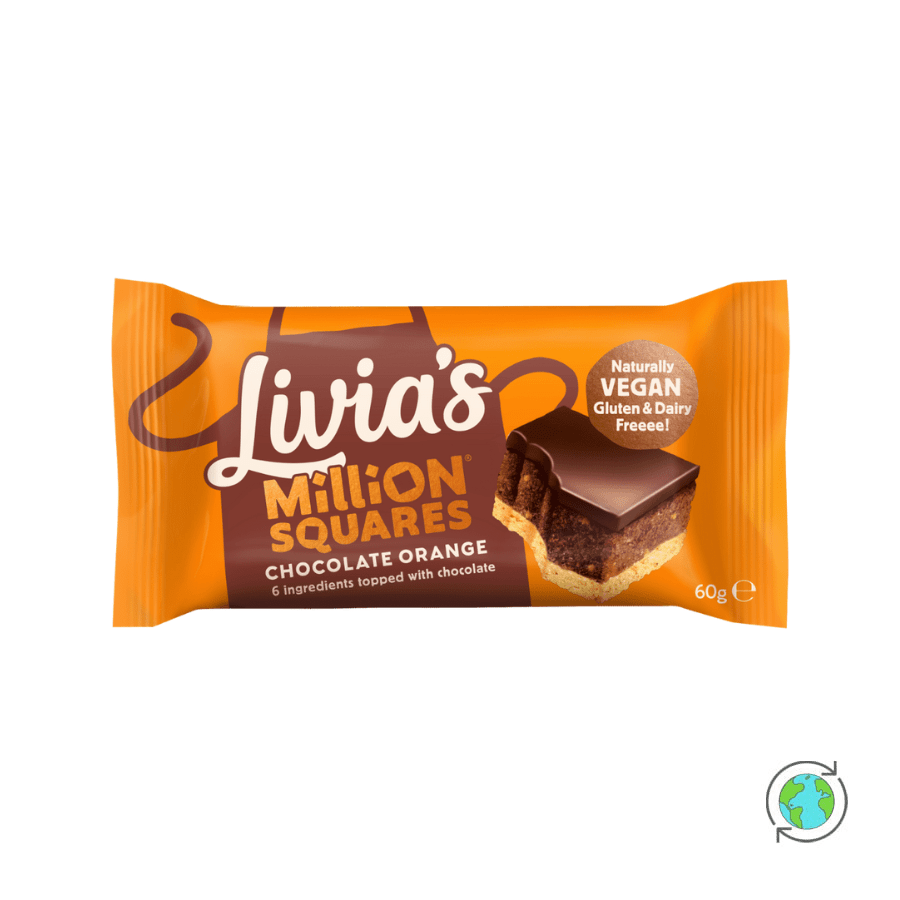 Chocolate & Orange Million Squares - Livia's - 60gr
