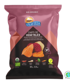 Organic Vegetable Chips in Extra Virgin Olive Oil - Anavieja - 80gr