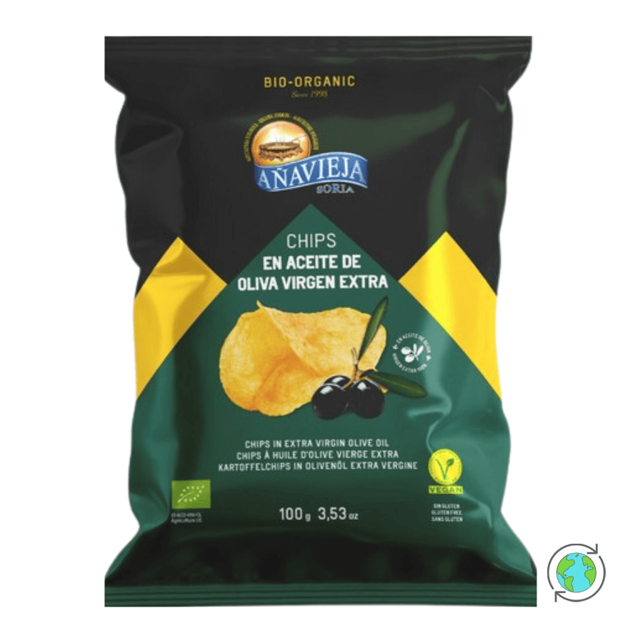 Organic Potato Chips in Extra Virgin Olive Oil - Anavieja - 100gr