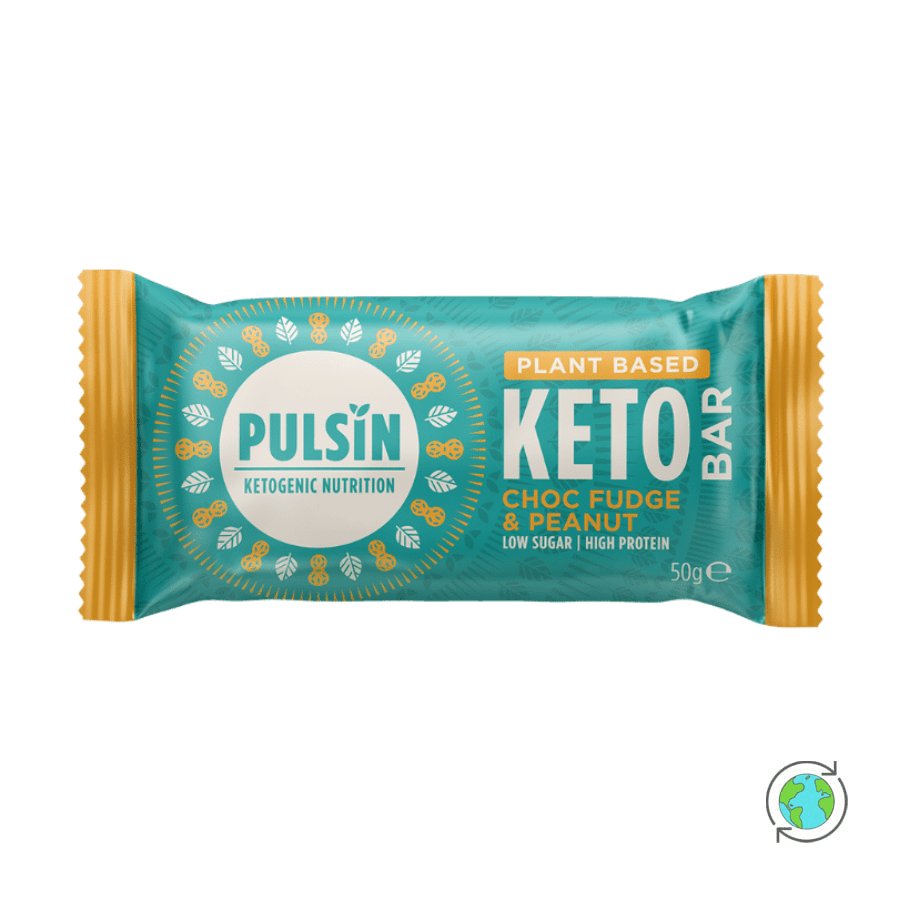 Choc Fudge & Peanut Protein Keto Bar - Pulsin - 50g