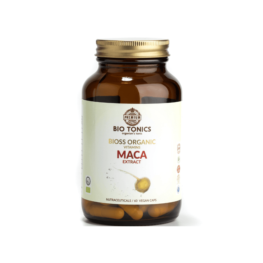 Φυσικό Συμπλήρωμα Διατροφής με Βιολογικό Εκχύλισμα Maca 400mg – Bio Tonics – 60caps